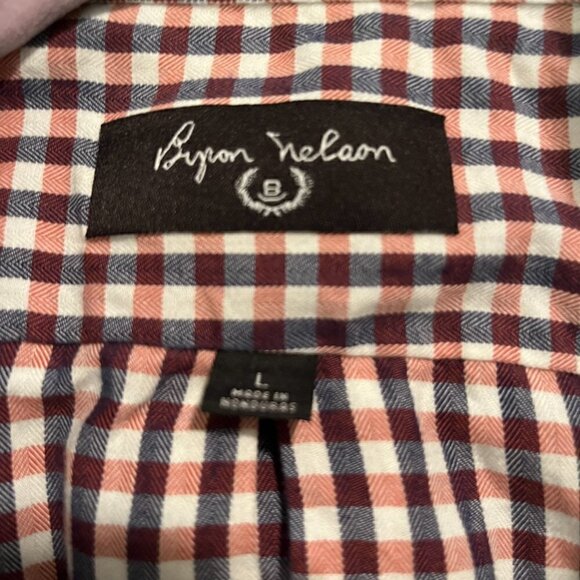 Byron Nelson Men's Checkered Dress Shirt - Picture 5 of 5
